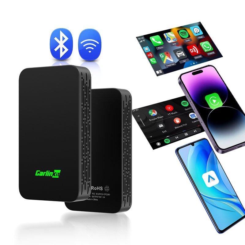 Carlinkit Ai Box Carplay Android Auto 2 in 1 Adapter Car Black Box Module Universal Wireless Android Auto Adapter Carplay Box
